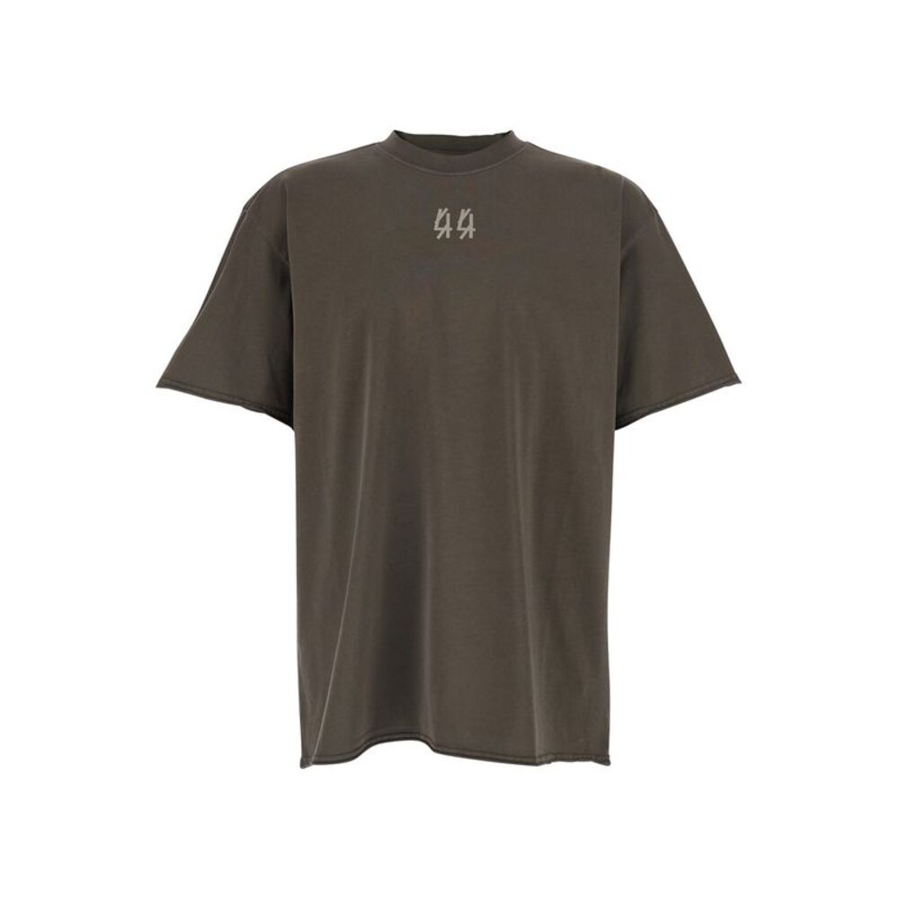 44 Label Group Men Gray T-Shirt With Round Neck In Cotton For Men